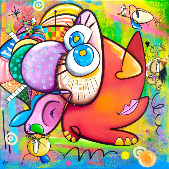 Acrylic paintings by Eric Bourdon elevator acrylic painting eric bourdon painter